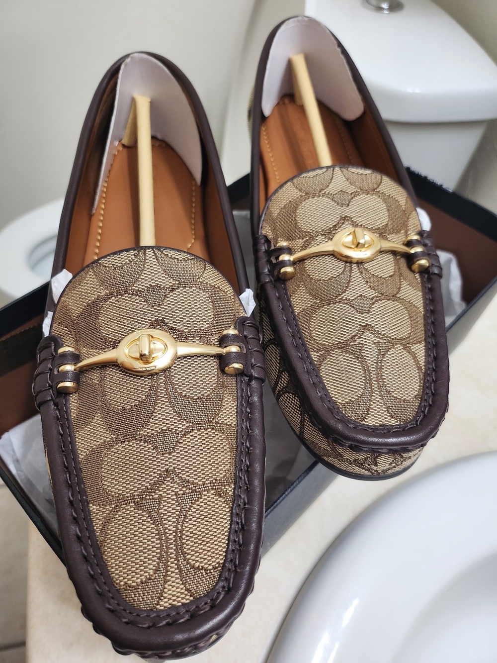 Coach Black and White Loafer Illustration Shoe Box Art